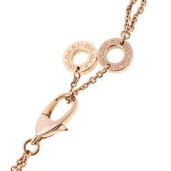 Bvlgari Divas’ Dream Mother of Pearl 18K Rose Gold Charm Bracelet M/L