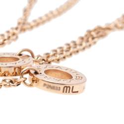 Bvlgari Divas’ Dream Mother of Pearl 18K Rose Gold Charm Bracelet M/L