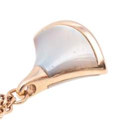 Bvlgari Divas’ Dream Mother of Pearl 18K Rose Gold Charm Bracelet M/L