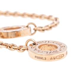 Pre Owned Bvlgari Divas' Dream Malachite Diamond 18K Rose Gold Pendant Necklace