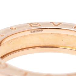 Bvlgari B.Zero1 18k Rose Gold 1-Band Ring Size 54 