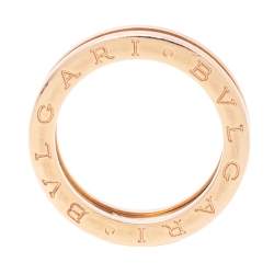 Bvlgari B.Zero1 18k Rose Gold 1-Band Ring Size 54 