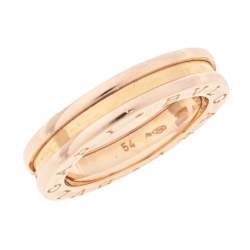 Bvlgari B.Zero1 18k Rose Gold 1-Band Ring Size 54 