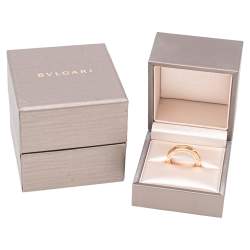 Bvlgari B.Zero1 18k Rose Gold 1-Band Ring Size 54 