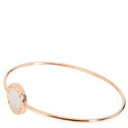 Pre Owned Bvlgari Bvlgari Bvlgari 18K Rose Gold Mother of Pearl Bracelet 15