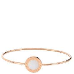 Pre Owned Bvlgari Bvlgari Bvlgari 18K Rose Gold Mother of Pearl Bracelet 15