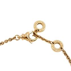 Pre Owned Bvlgari B.Zero1 18K Three Tone Gold Station Bracelet