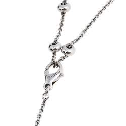 Pre Owned Bvlgari B.Zero1 18K White Gold Station Necklace