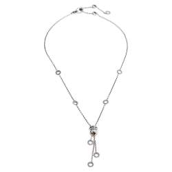 Pre Owned Bvlgari B.Zero1 18K White Gold Station Necklace