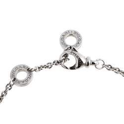 Pre Owned Bvlgari B.Zero1 18K White Gold Soft Station Bracelet