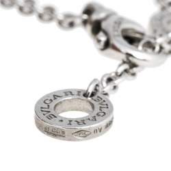 Pre Owned Bvlgari B.Zero1 18K White Gold Soft Station Bracelet