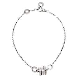 Pre Owned Bvlgari B.Zero1 18K White Gold Soft Station Bracelet
