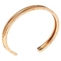Bvlgari B.Zero1 18K Rose Gold Open Cuff Bracelet M