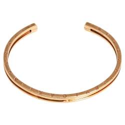 Bvlgari B.Zero1 18K Rose Gold Open Cuff Bracelet M