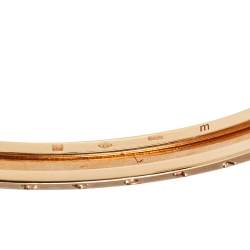 Bvlgari B.Zero1 18K Rose Gold Open Cuff Bracelet M