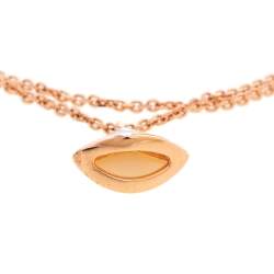 Pre Owned Bvlgari Divas' Dream Mother of Pearl 18K Rose Gold Bracelet SM 