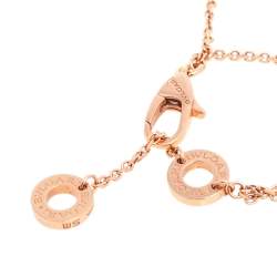 Pre Owned Bvlgari Divas' Dream Mother of Pearl 18K Rose Gold Bracelet SM 