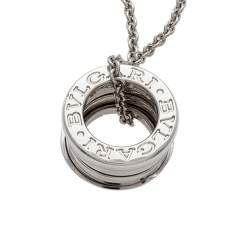 Bvlgari B.Zero1 18K White Gold Pendant Necklace