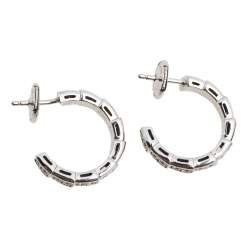 Pre Owned Bvlgari Serpenti Viper Diamond 18K White Gold Earrings 
