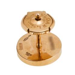 Pre Owned Bvlgari Multi Gemstone 18K Rose Gold Two Single Earrings