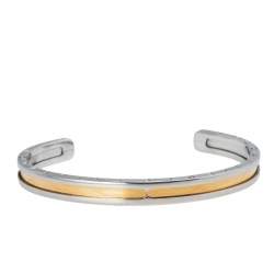  Bvlgari B.Zero1 18K Rose Gold & Stainless Steel Open Cuff Bracelet S