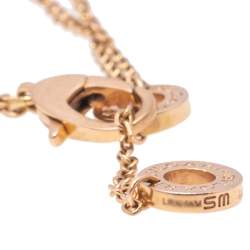 Pre Owned Bvlgari Divas' Dream Onyx 18K Rose Gold Bracelet SM