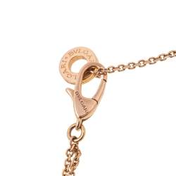 Pre Owned Bvlgari Divas' Dream Onyx 18K Rose Gold Bracelet SM
