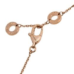 Bvlgari Divas' Dream Carnelian Diamond 18K Rose Gold Necklace