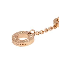 Bvlgari Divas' Dream Carnelian Diamond 18K Rose Gold Necklace