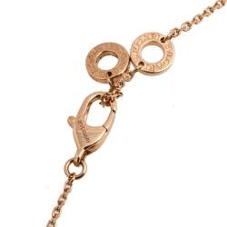 Bvlgari Divas' Dream Malachite Diamond 18K Rose Gold Pendant Necklace