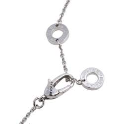 Pre Owned Bvlgari Divas' Dream Diamond 18K White Gold Pendant Necklace