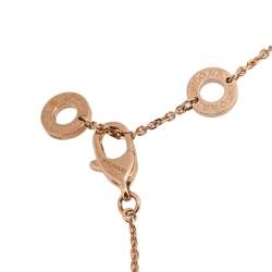 Pre Owned Bvlgari Divas' Dream Sapphire Diamond 18K Rose Gold Pendant Necklace