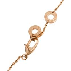 Pre Owned Bvlgari Divas' Dream Diamond 18K Rose Gold Pendant Necklace