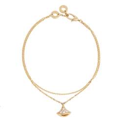 Bvlgari Divas' Dream Diamond 18K Yellow Gold Charm Bracelet M/L