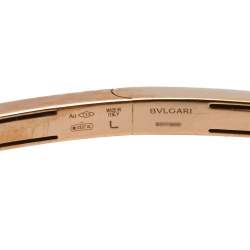 Bvlgari Divas' Dream Malachite Diamond 18K Rose Gold Open Cuff Bracelet L