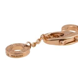 Pre Owned Bvlgari Divas' Dream Carnelian Diamond 18K Rose Gold Pendant Necklace