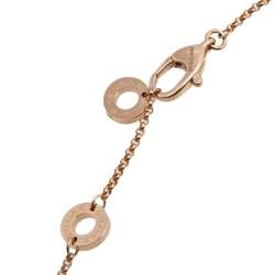 Pre Owned Bvlgari Bvlgari Mother of Pearl 18K Rose Gold Pendant Necklace
