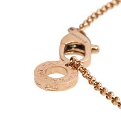 Pre Owned Bvlgari Bvlgari Mother of Pearl 18K Rose Gold Pendant Necklace