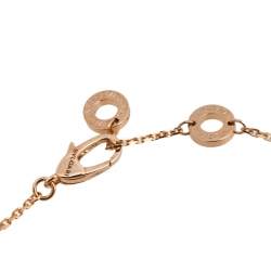 Pre Owned Bvlgari Divas' Dream Mother of Pearl Diamond 18K Rose Gold Pendant Necklace