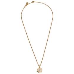 Pre Owned Bvlgari Bvlgari Jade Diamond 18K Rose Gold Pendant Necklace