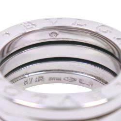 Pre Owned Bvlgari B.Zero1 18K White Gold Ring EU 48