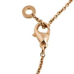 Pre Owned Bvlgari Bvlgari Multi Gemstones 18K Rose Gold Long Necklace 