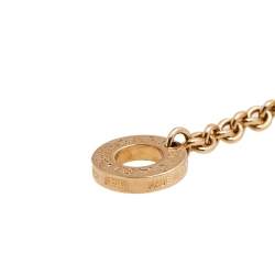 Pre Owned Bvlgari Bvlgari Multi Gemstones 18K Rose Gold Long Necklace 