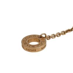 Pre Owned Bvlgari Divas’ Dream Turquoise Diamond 18K Rose Gold Pendant Necklace