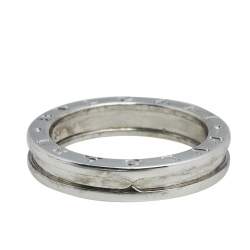 Pre Owned Bvlgari B.Zero1 18K White Gold 1-Band Ring Size 60