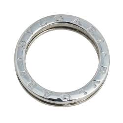 Pre Owned Bvlgari B.Zero1 18K White Gold 1-Band Ring Size 60