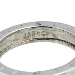 Pre Owned Bvlgari B.Zero1 18K White Gold 1-Band Ring Size 60