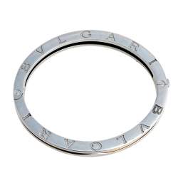 Pre Owned Bvlgari B.Zero1 18k Yellow Gold and Stainless Steel Bangle Bracelet