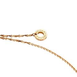 Pre Owned Bvlgari Divas' Dream Carnelian Diamond 18K Rose Gold Necklace