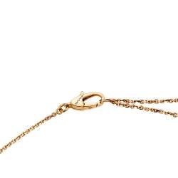 Pre Owned Bvlgari Divas' Dream Carnelian Diamond 18K Rose Gold Necklace